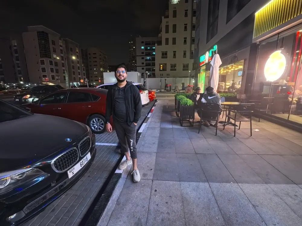 Late-night walk through the city